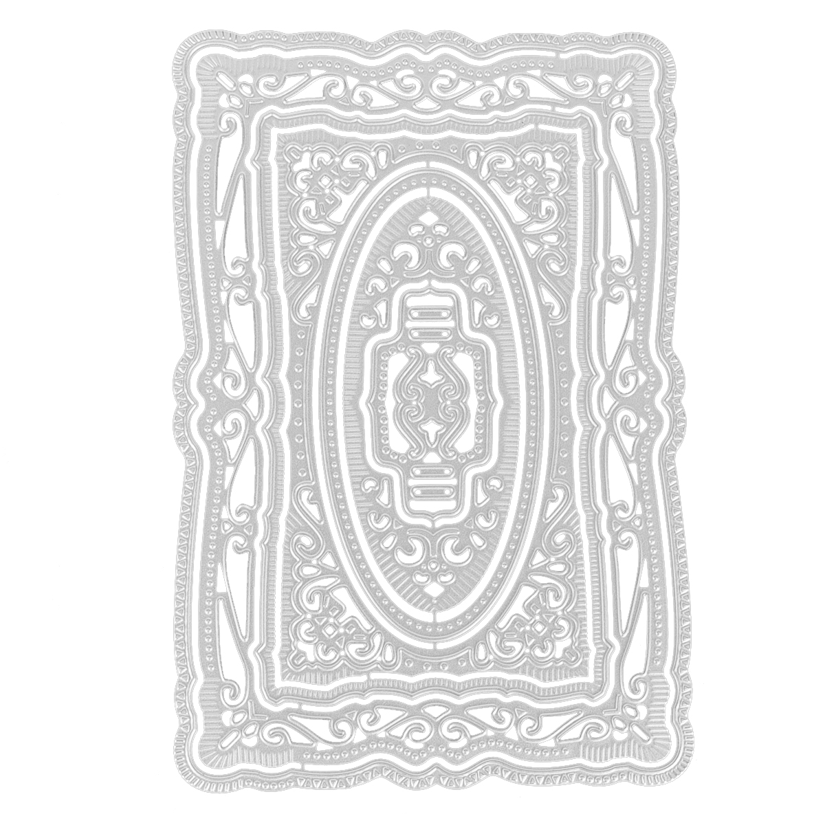Pussel spets kuvertram hängande kort huvud ask metall skärmformar schablon diy scrapbooking mall form prägling: Plommon