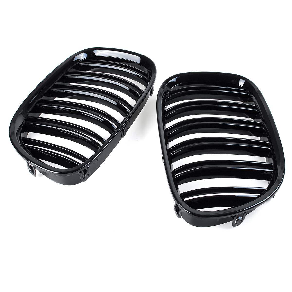 2 stk svart front nyregrill bil racinggriller til bmw  f01 f02 f03 f04 7- serien