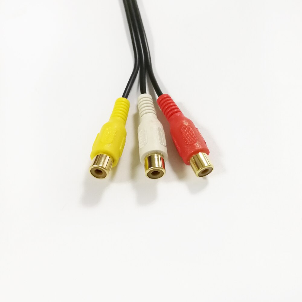Biurlink 6 pin rca wire bil dvd navigation rca line out kabel adapter til toyota navigation blå 6 pin stik