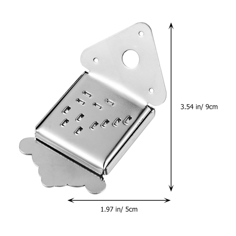 Mandolin Tailpiece Bridge Metal Replacement Tailpiece Part Accessory with Cover