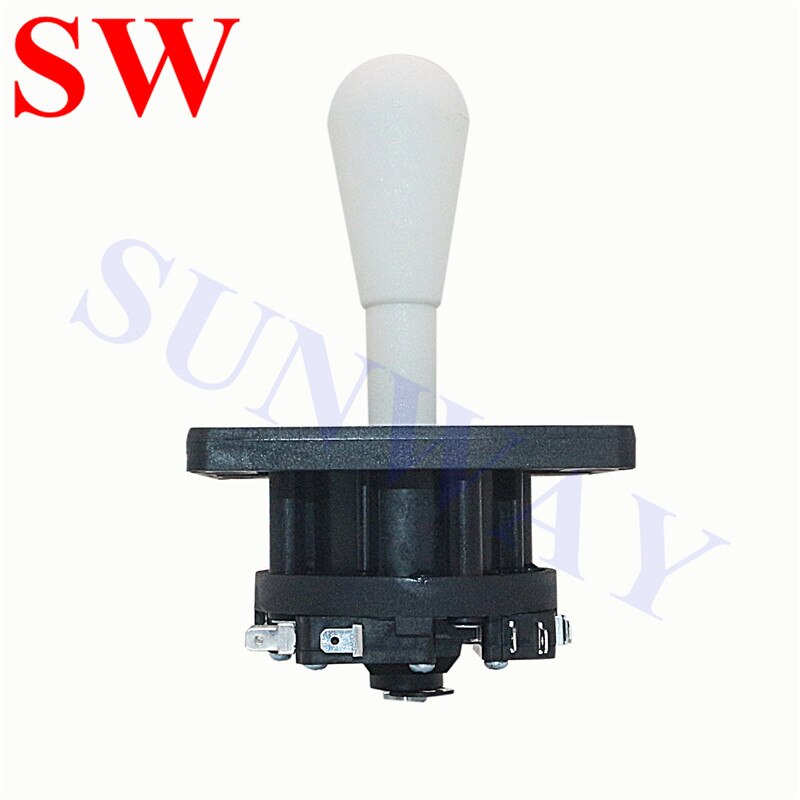 2 stks/partij CONCURRENTIE ARCADE FIGHTER 4/8 MANIER JOYSTICK HAPP stijl joystick/Amerikaanse arcade joystick voor ARCADE JAMMA Machine Deel: WHITE
