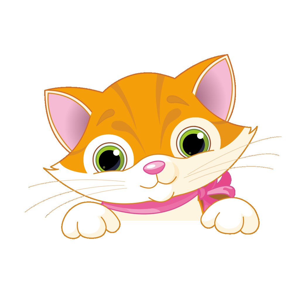 Household Cute Cartoon Animal Wall Stickers Decorative Socket Switch Stickers Children Bedroom Living Room Wall Stickers: cat