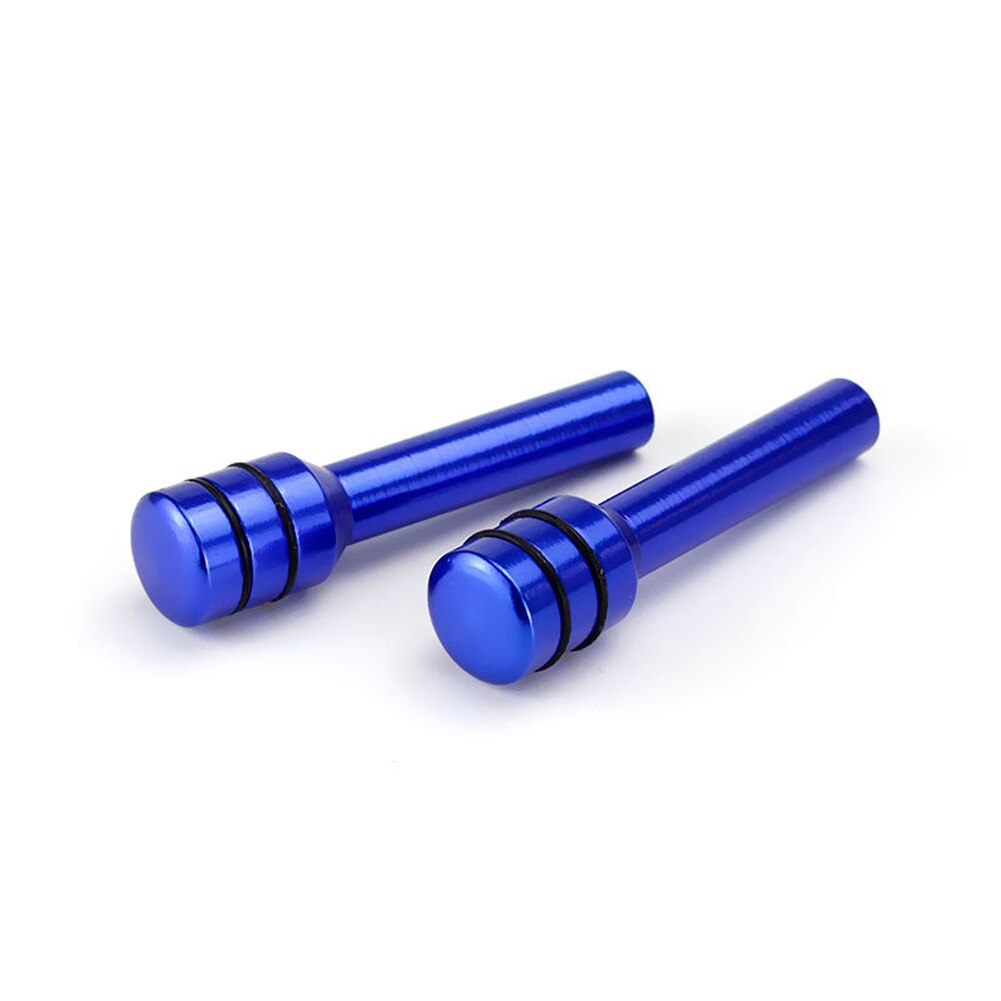 2pcs Car Lock Knob Interior Door Styling Truck Automobile Easy Install Pull Pins Aluminum Alloy Security Accessory Handle: Blue