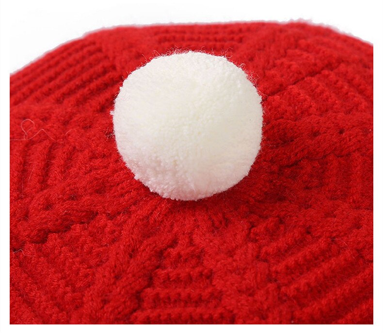 Dames hoeden en petten baret hoed muts dames herfst winter warme muts muts femme bontbal konijn wollen gebreide muts