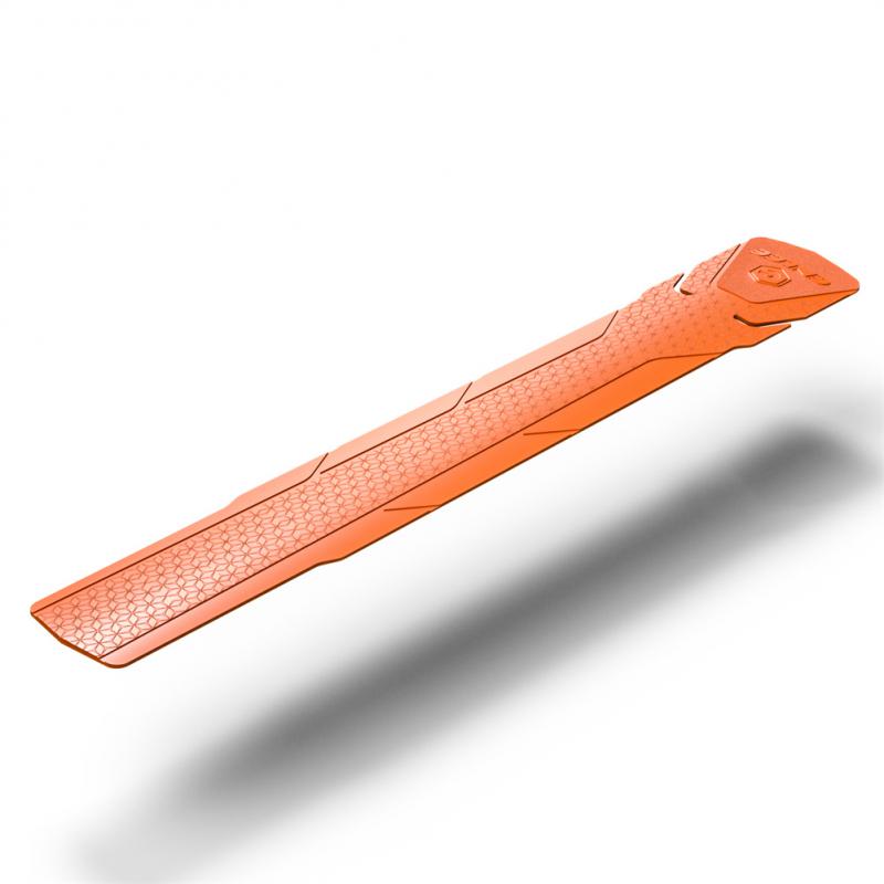 Fiets Beschermende Sticker Fiets Frame Onder Buis Sticker Bescherming Sticker Siliconen Sheet Bike Anti-Opknoping Anti-Collision: Orange