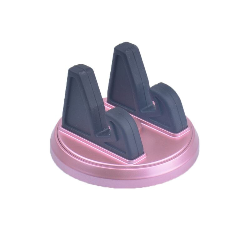 360 Degree Car Phone Holder Dashboard Sticking Mobile Phone Holder Stand Mount For Phone Desk Stand Support Bracket: Rose Gold