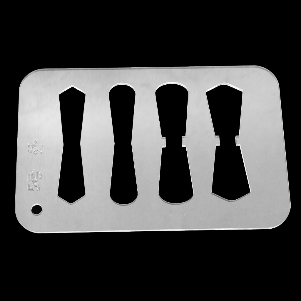 DIY Leather Craft Acrylic Pattern Stencil Template for Zipper Pulls Sliders: Type5 B 