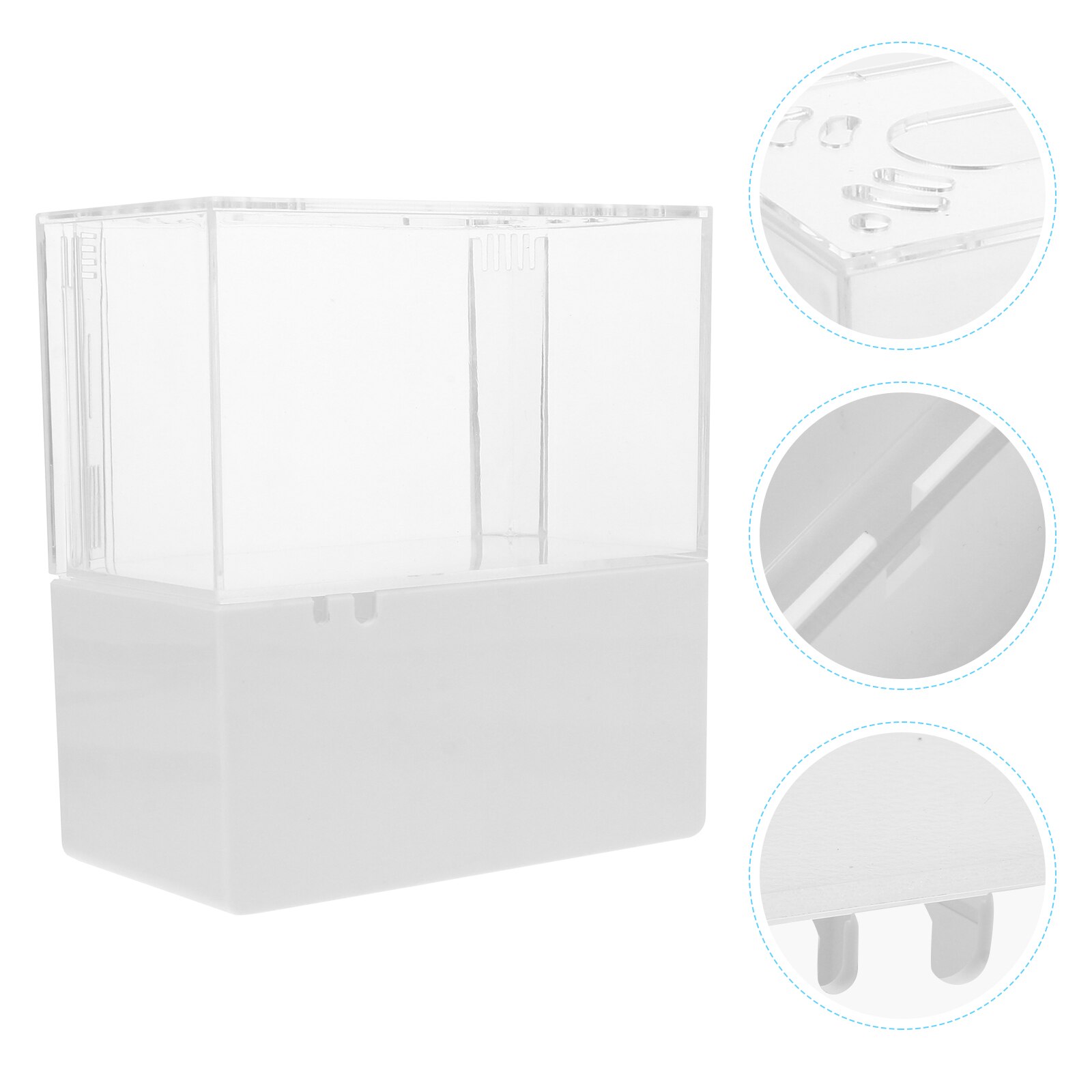 1pc Multifunctional Fish Tank Simple Style Fish Container Goldfish Container: White