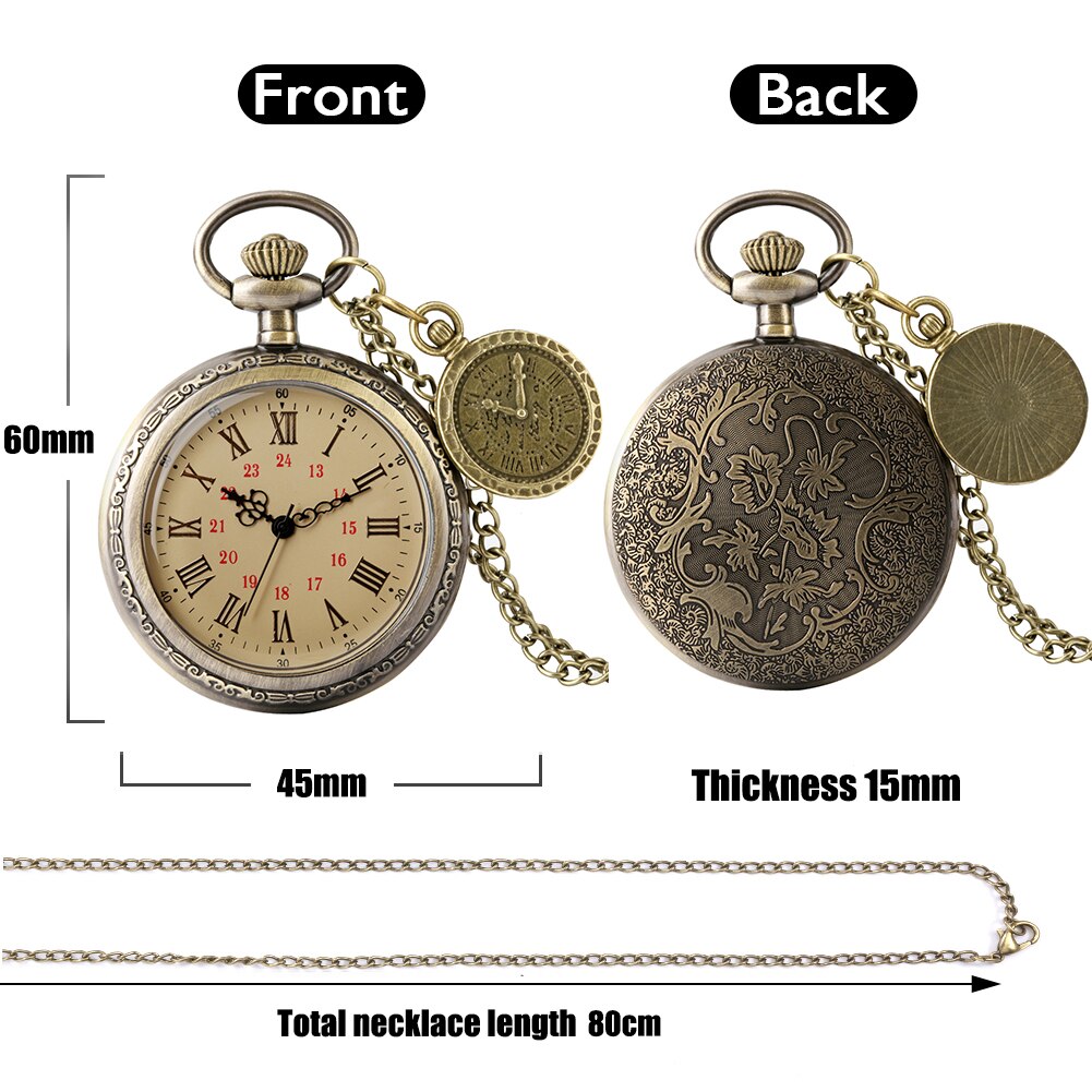 Shell Dial Pocket Watch Without Cover Casual Dial Accessory Pendant Watch Roman Number Quartz Clock Unisex Relgio