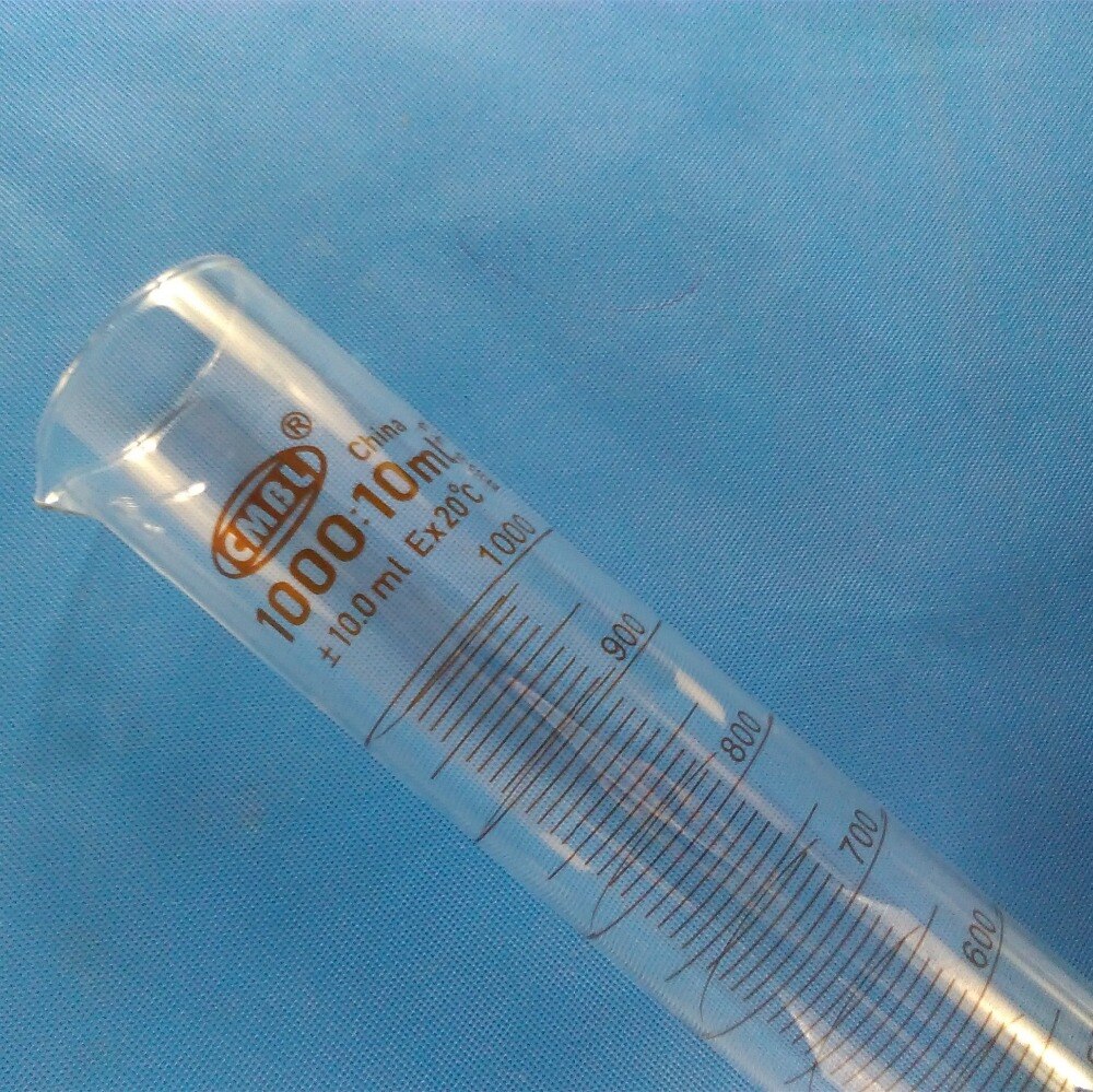 1000ml glass graduated cylinder, measuring cylinder Chemistry Laboratory Supplies Transparent Measuring Tool
