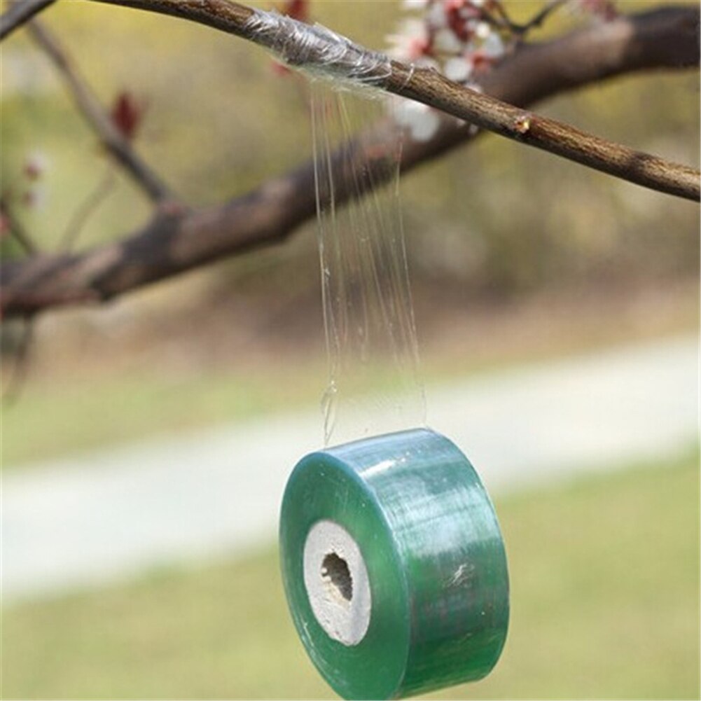 Cinta de injerto para jardinería, cortadores de árboles frutales, grabado de ramas, atado de jardinería, cinturón de PVC, 100M / 1 rollo