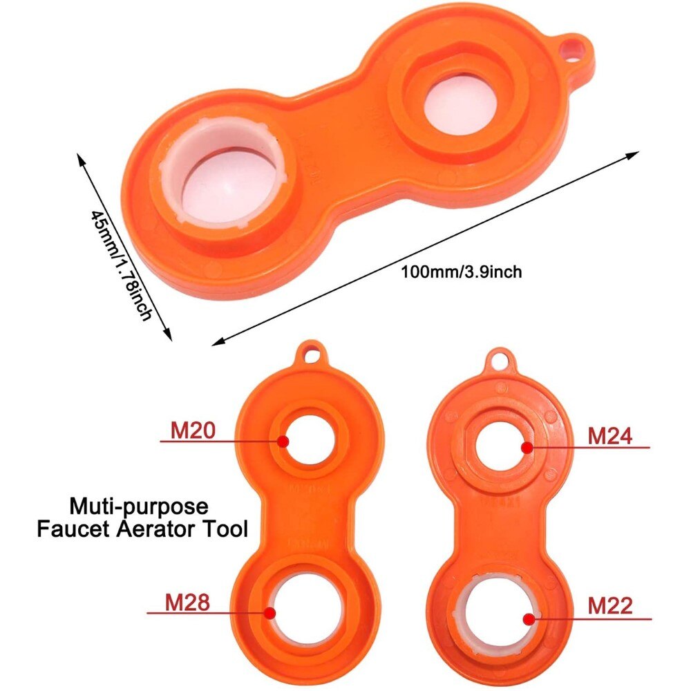 Faucet Aerator Repair Kit Replacement Tool Spanner Plastic Sprinkle Faucet Aerator Tool Spanner Wrench Repair Tool
