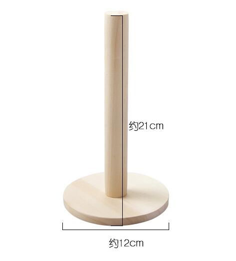 Wooden Paper Roll Towel Holder Kitchen Table Tissue Roll Beech Stand napkins Vertical Bathroom Shelves Shelf Dispenser: A