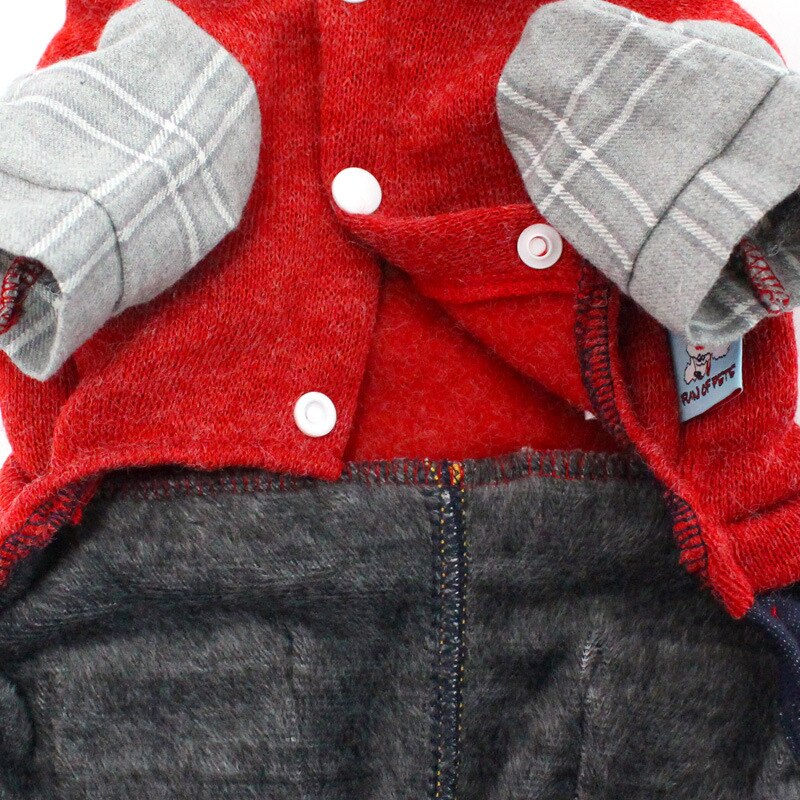 Kleidung für Dackel Winter Kleine Welpen vier-auf Beinen Haustier Kleidung Insgesamt für Kleine und mittlere Hunde Stepp baumwolle Mäntel