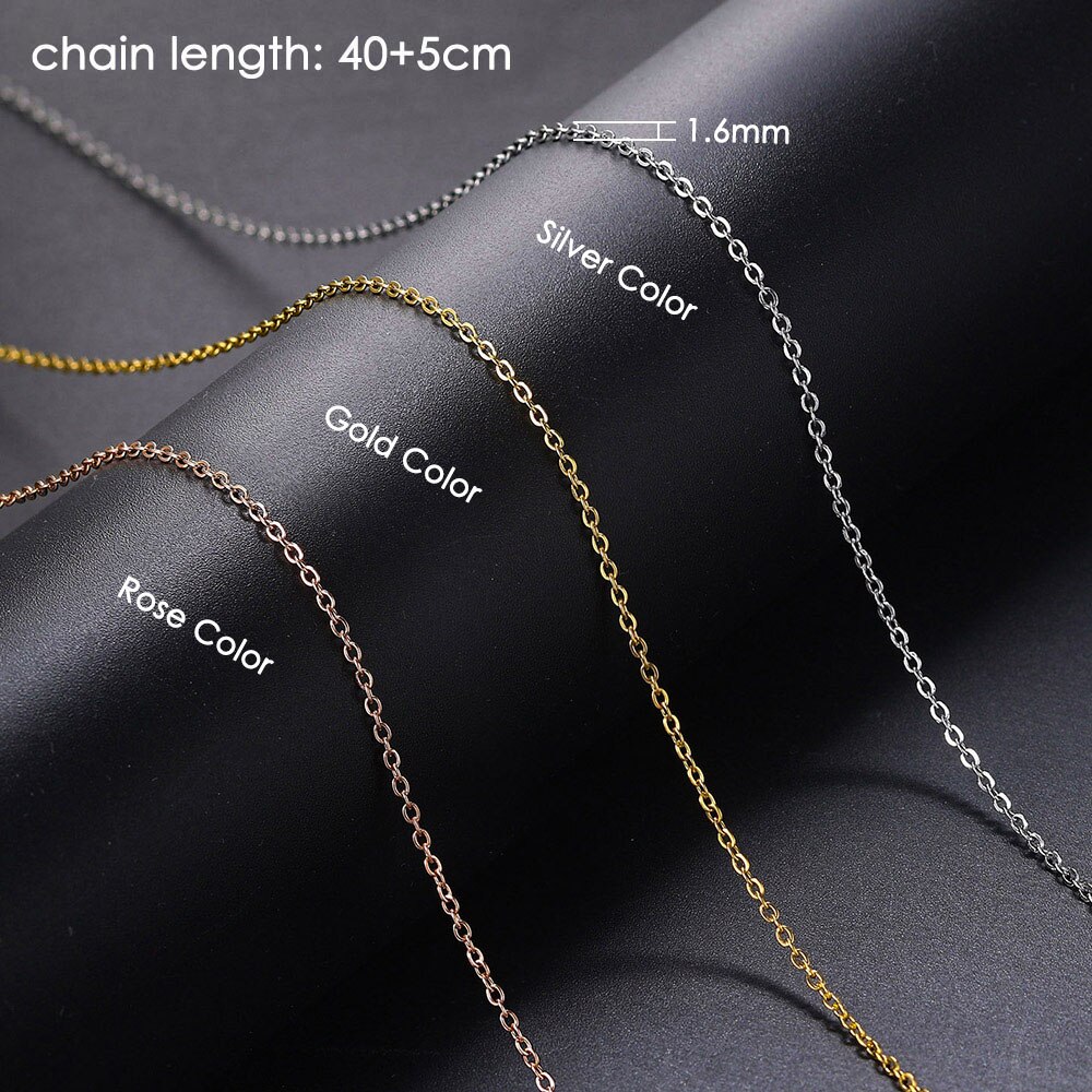 Cross chain & box chain necklaces for women stainless steel chain diy jewelry thin minimalist necklace jewelry  c026