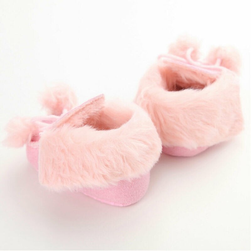 Solid Kinder Knöchel Schnee Stiefel Weihnachten Winter Baby Pom Pom Pelz Stiefel Jungen Mädchen Warme Schuhe Plus baumwolle