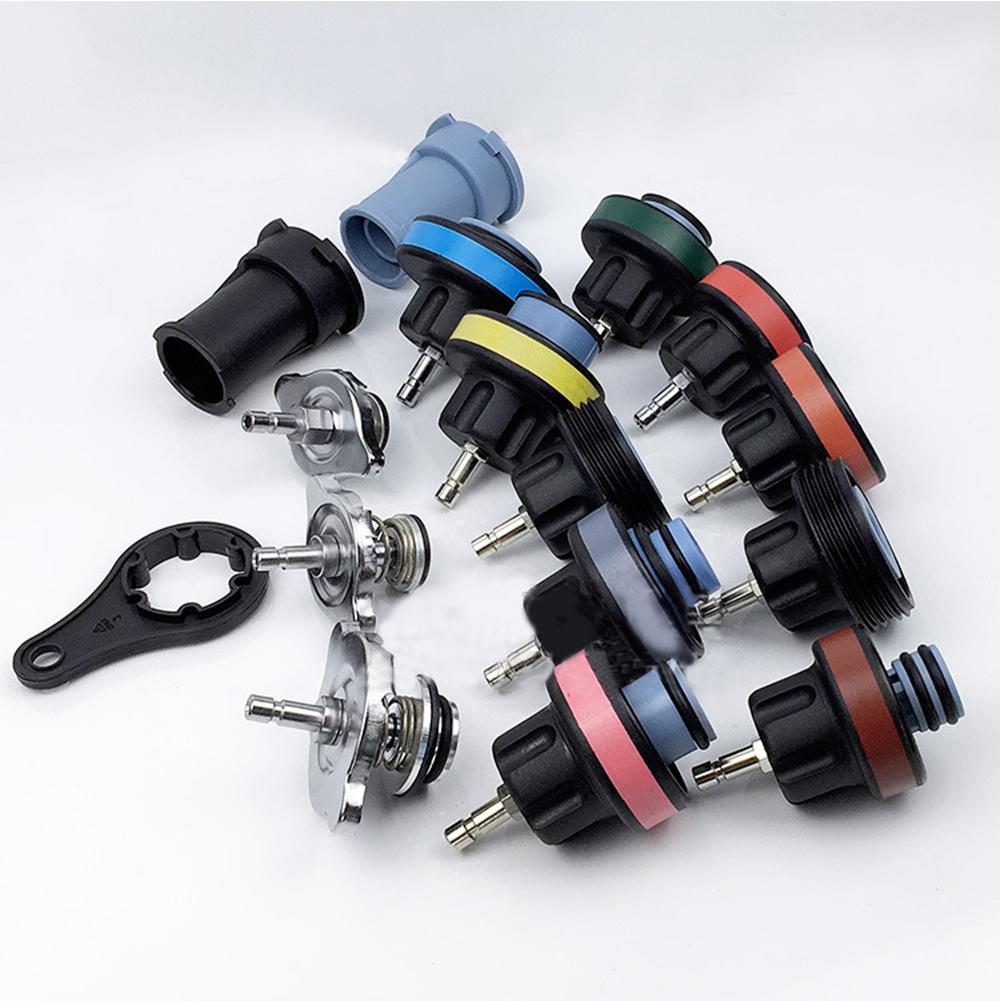 18Pcs/Set Car Water Tank Leak Detector Tool Radiator Pressure Tester Kit Universal