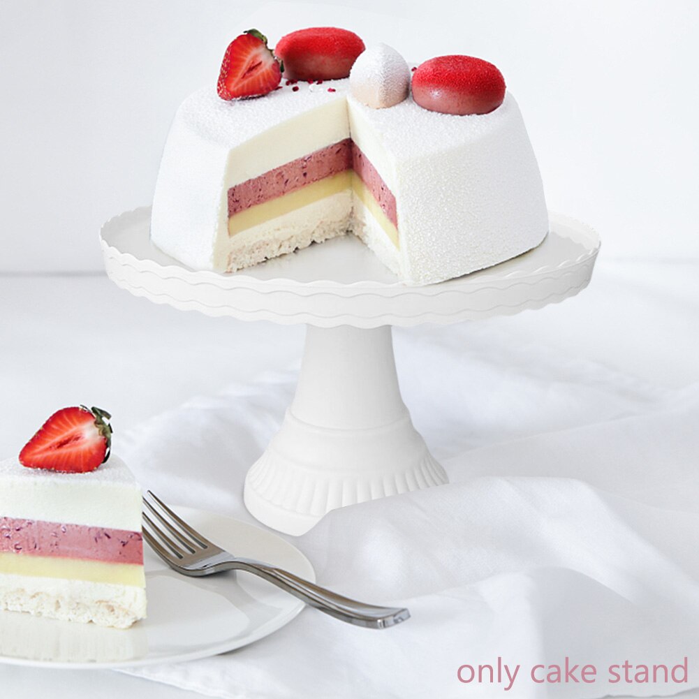 Kitchen Afternoon Tea Wedding European Style Celebrations Cake Stand Round Holder Cupcake Display Desktop Easy Clean Reusable