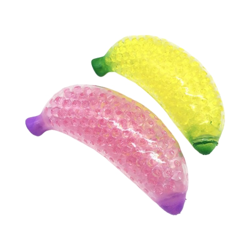 Funny Fruit Banana Sensory Stress Reliever Mini Ball Toy Autism Squeeze Toys Anxiety Fidget Toys for Adult Kids