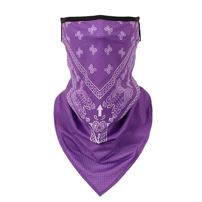 Unisex kvinder herre åndbar trekant bandana halvt ansigt halstørklæde mænd kvinder tørklæde: A4