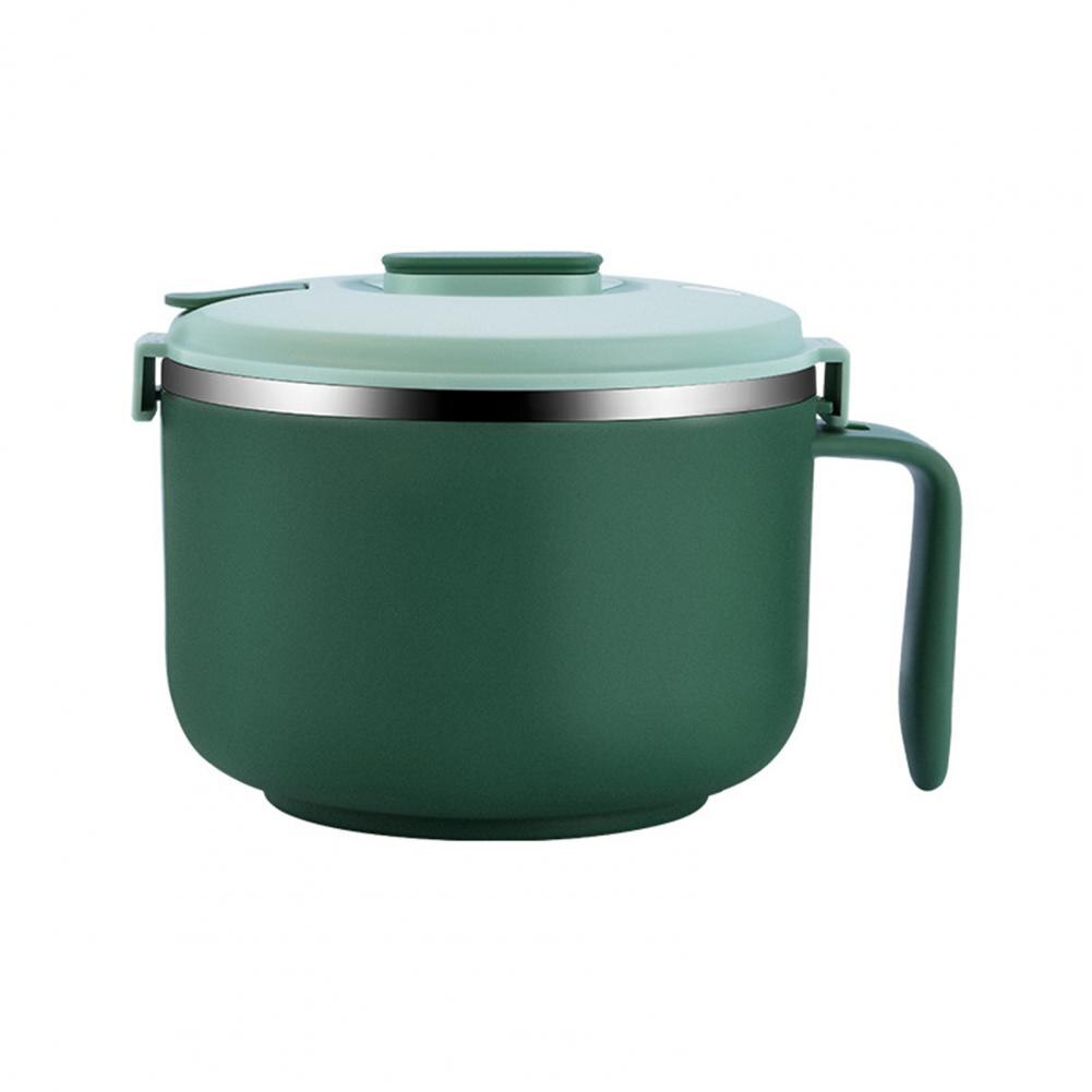 Japanese-Style Sealed Lunch Box Household 304 Stainless Steel Instant Noodle Bowl With Lid Student Insulated Fast Food Cup