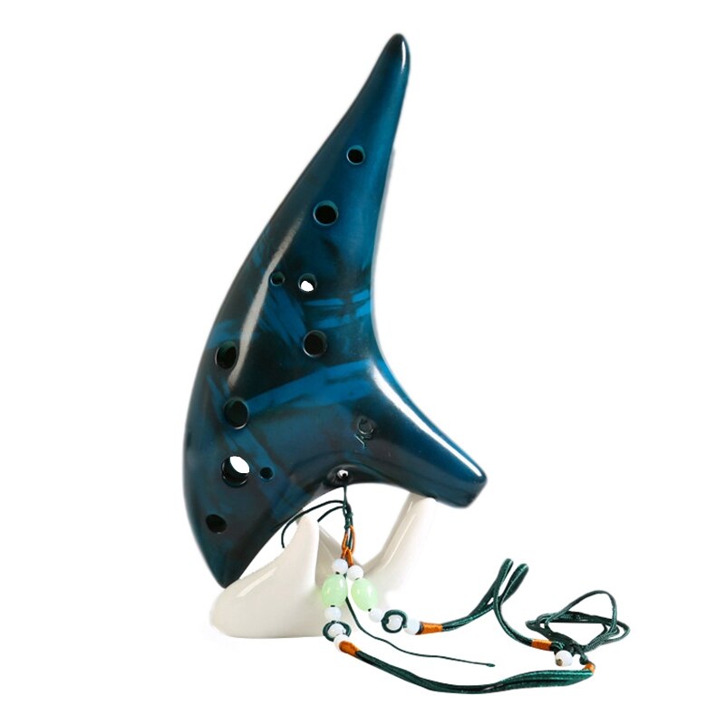 12 Twaalf Gaten Rijst Brandende Ocarina Alto C Tuning Beginner Onderwijs Ocarina: Default Title