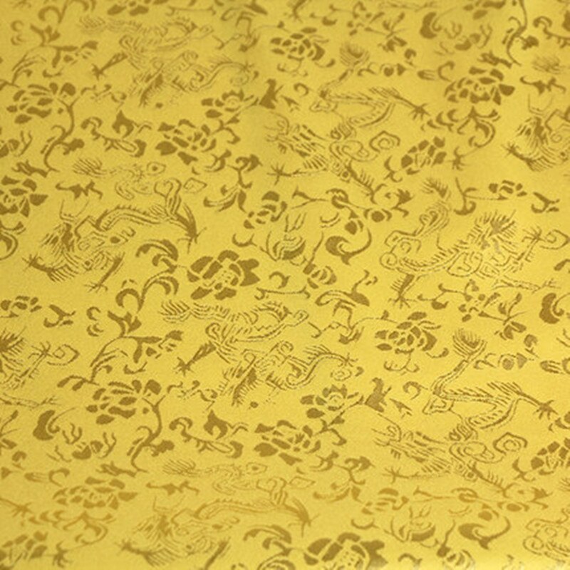 100x120 cm Satijn Brokaat Stof Jacquard Traditionele Draak Bloem DIY Stof 916-2