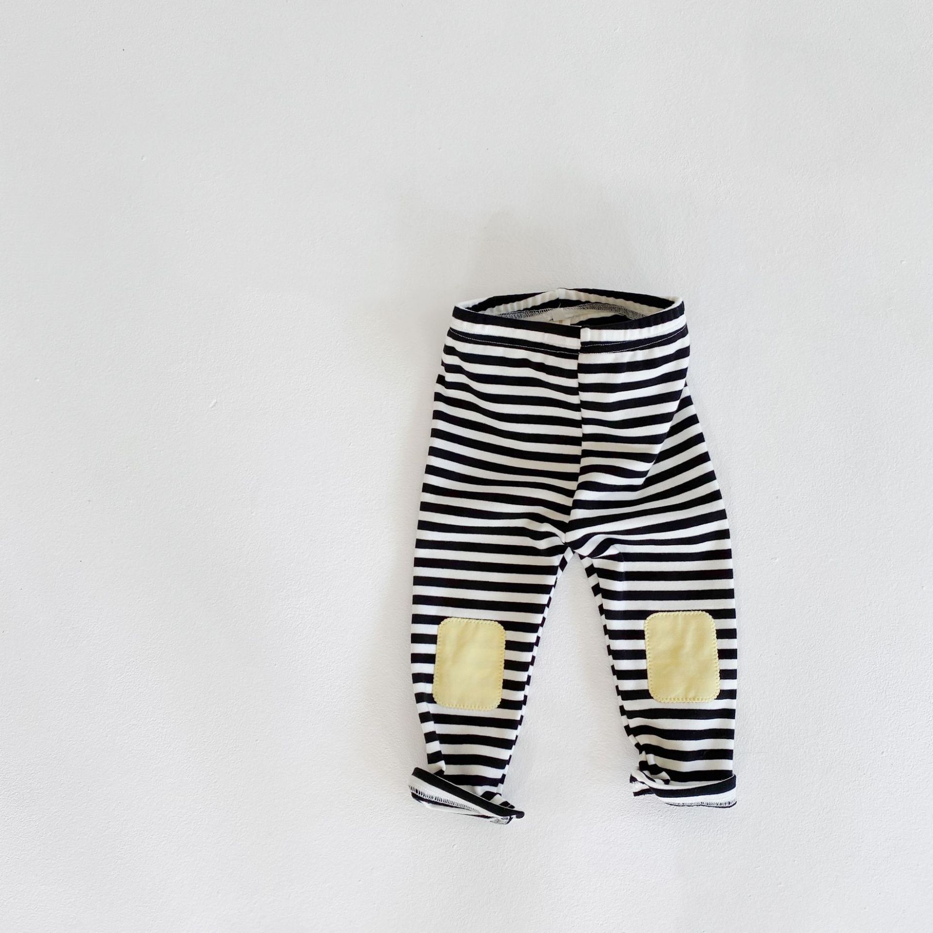 Höst bomullsbyxor baby flickor randiga leggings barn nyfödda byxor casual 0-24m