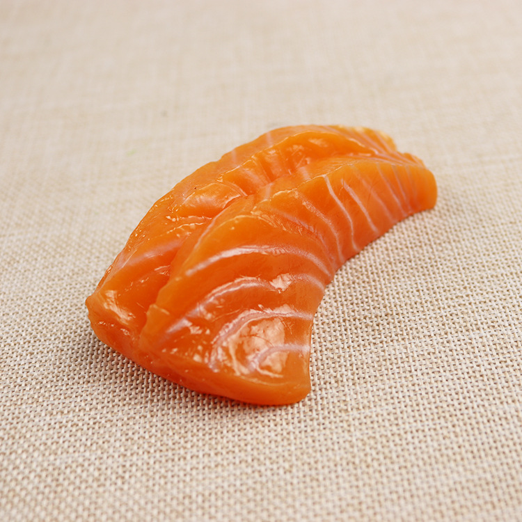 1pc Simulated Japanese Sushi Salmon Simulation Tuna Model Salmon Sushi Food Model Photo Props Sushi Tuna Kitchen Decoration