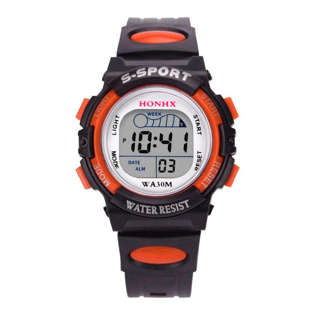 Waterproof Children Casual LED Sports Digital Watch Kids Alarm Date Wristwatch Clock Boys Reloj Hombre Relogio Masculino