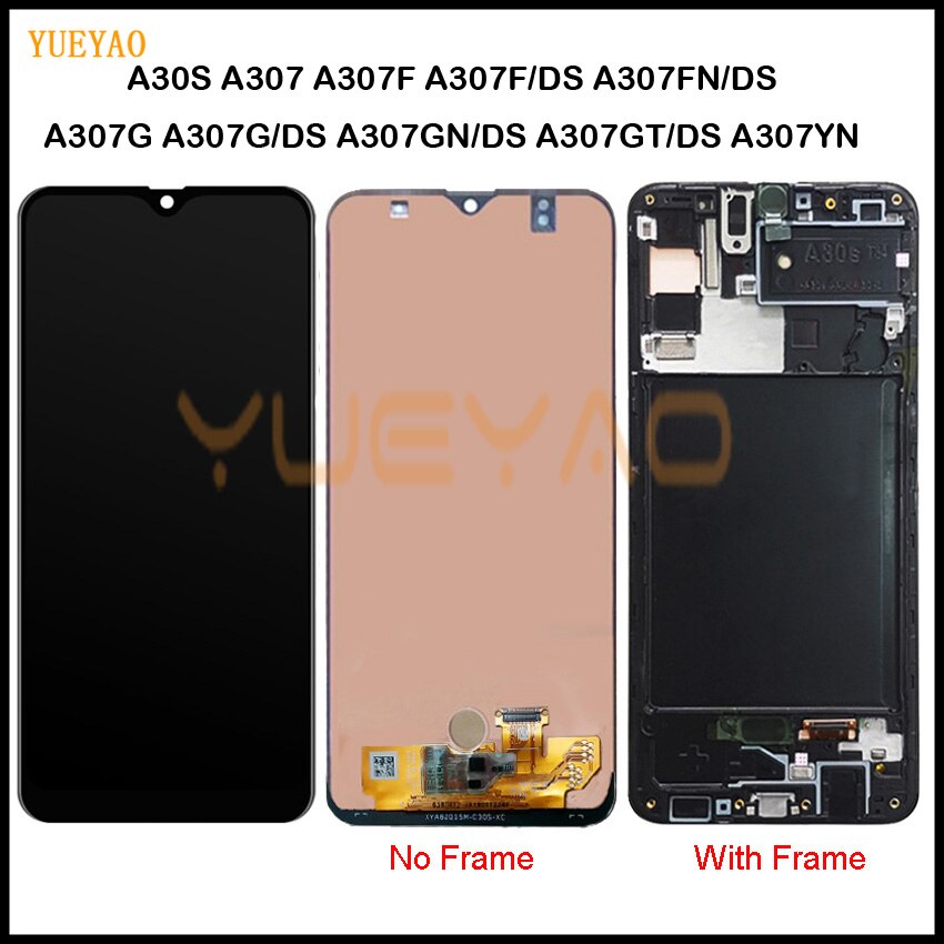 A30S Display Voor Samsung Galaxy A30S A307F A307 A307FN Lcd Touch Screen Digitizer Beeldscherm Onderdelen A307 Lcd