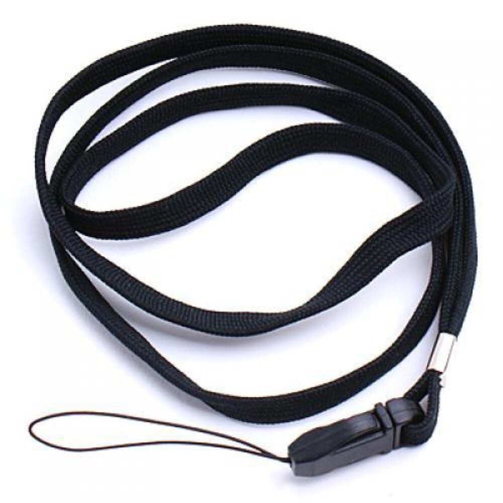 Yiwa 16 Inch Neck Strap/Cord Lanyard Voor Mp3 MP4 Mobiele Telefoon Camera Usb Flash Drive Id-kaart-zwart