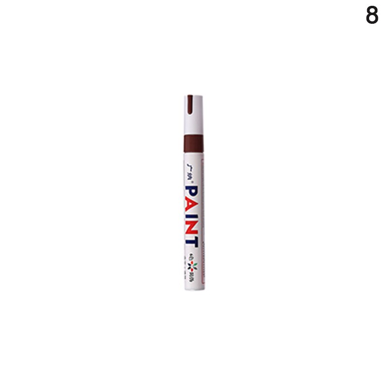 12-color Way Paint Pen Photo Album Graffiti Sign Title Pen Wedding Pen Oily White Mark Touch-up Pen: Chocolate