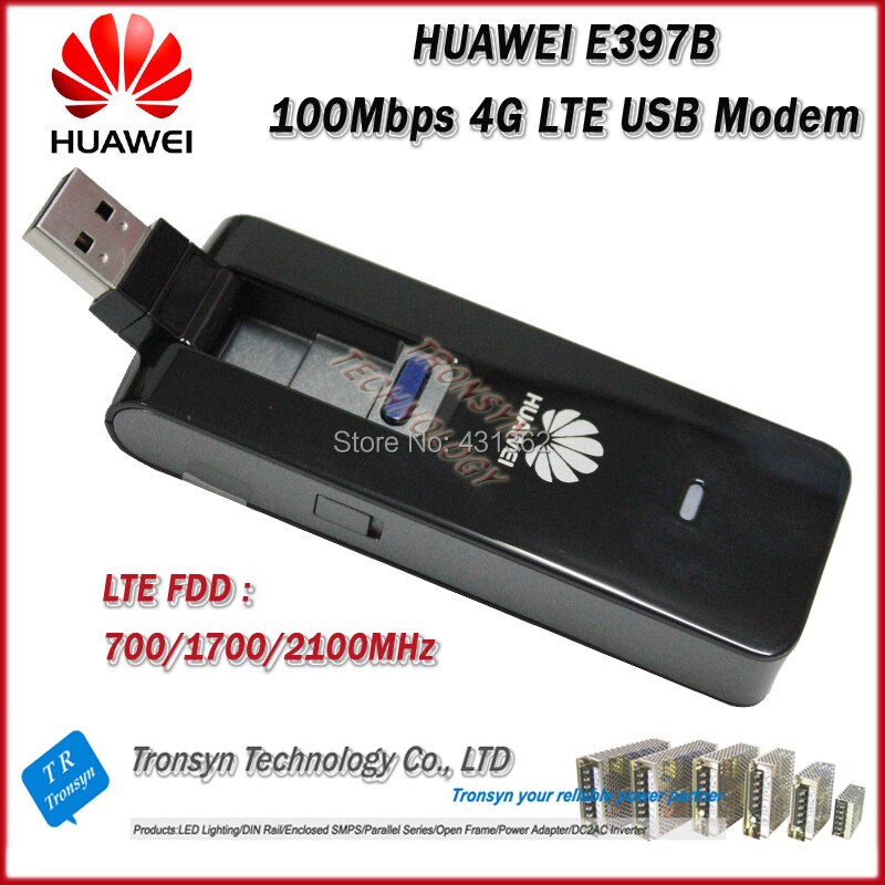 brandneues original 100 Mbps huawei e397b-501 4g usb-sim-karte modem LTE-Unterstützung fdd 700/1700/2100 MHz