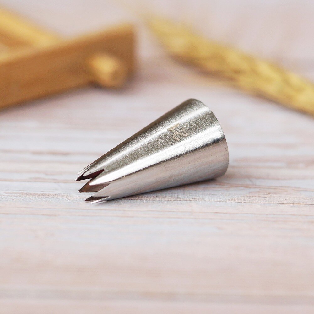 #21 Small Size Open Star Icing Piping Tips Nozzle Cake Decorating Tip Stainless Steel Baking Tools For Cakes Bakeware