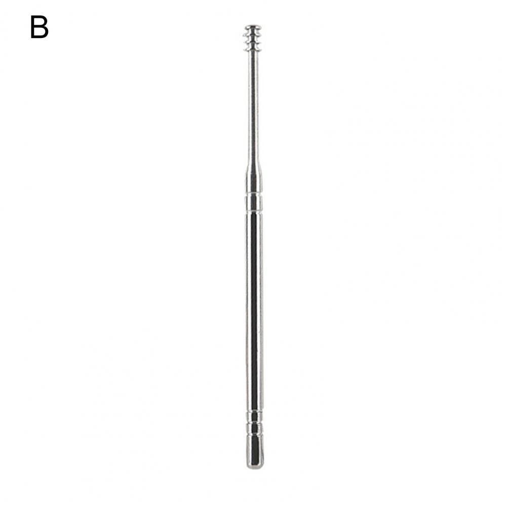 Dissolvant de cérumen, nettoyeur d'oreille, outil d'élimination de la cire, cure-oreille Anti-poussière, accessoire Grisp confortable, outil de bâton de nettoyage des oreilles à ressort: Rouge