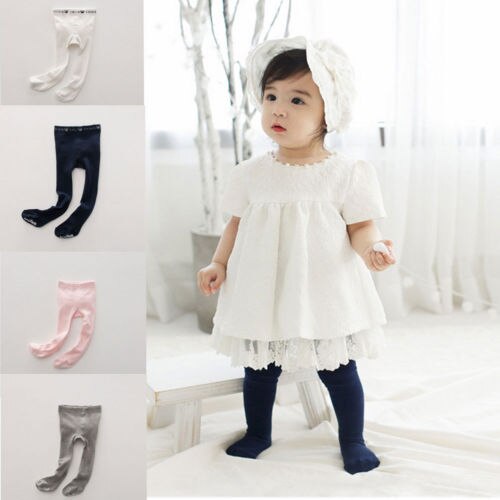 Cute Newborn Baby Girls Kids Toddlers Multi-color Stockings Tights Lace Ruffles Pants Warm Cotton Stockings Pantyhose Hosiery