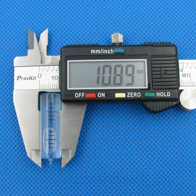 11*38mm Accuracy 20"/2mm High Precision level Glass inclinometer Tubular Bubble Level Cylindrical spirit level vial