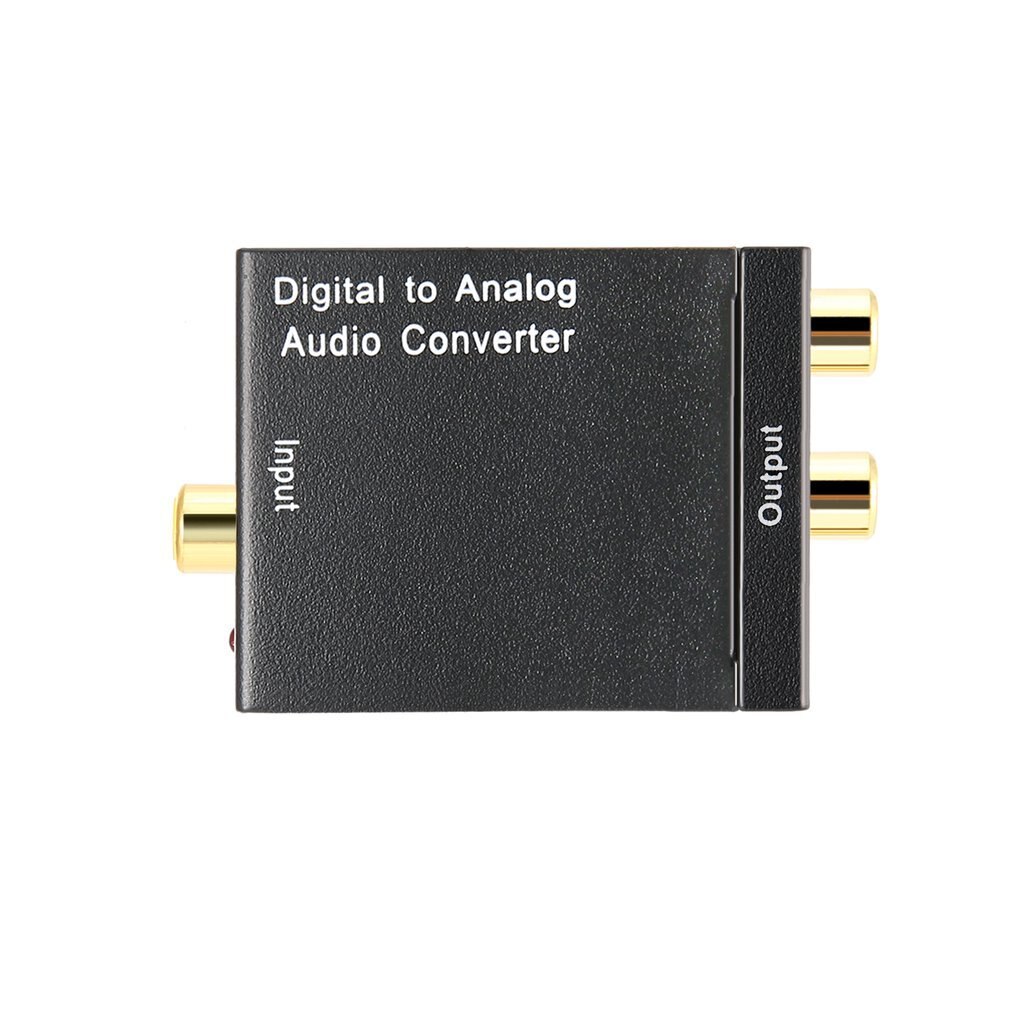 Digital to Analog Audio Converter Optical Fiber Toslink Coaxial Signal to RCA R/L Audio Decoder SPDIF ATV DAC Amplifier