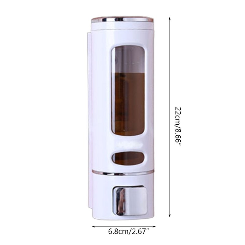 Distributeur de savon liquide mural suspendu, presse à main, récipient simple/Double