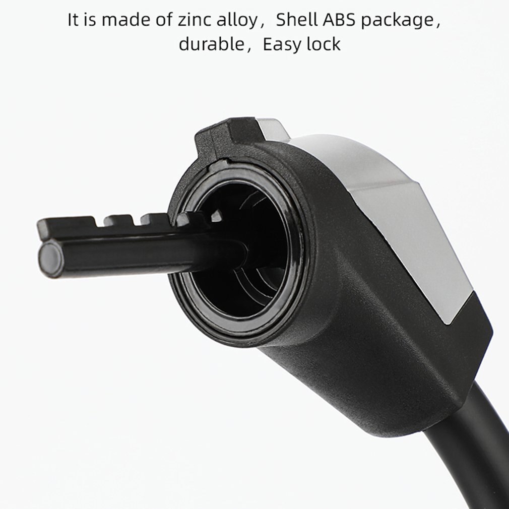 BG-0515 Bicycle Anti-theft 4-digit Code Lock With Light Alloy Core Lightweight Security Lock Bicycle Part Accessory