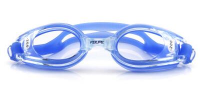 H705 Hd Pure Transparante Bijziendheid/Platte Zwembril Groot Frame Waterdicht Anti-Fog Zwemmen Bril Producten: Blauw