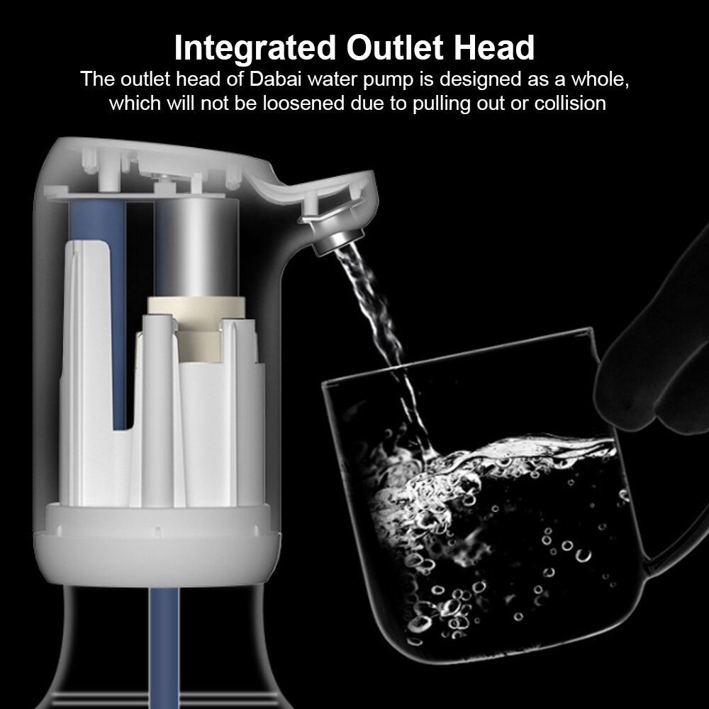 Hjem gadgets vandflaske pumpe mini tønde vand elektrisk pumpe usb opladning automatisk bærbar vanddispenser drikke dispenser