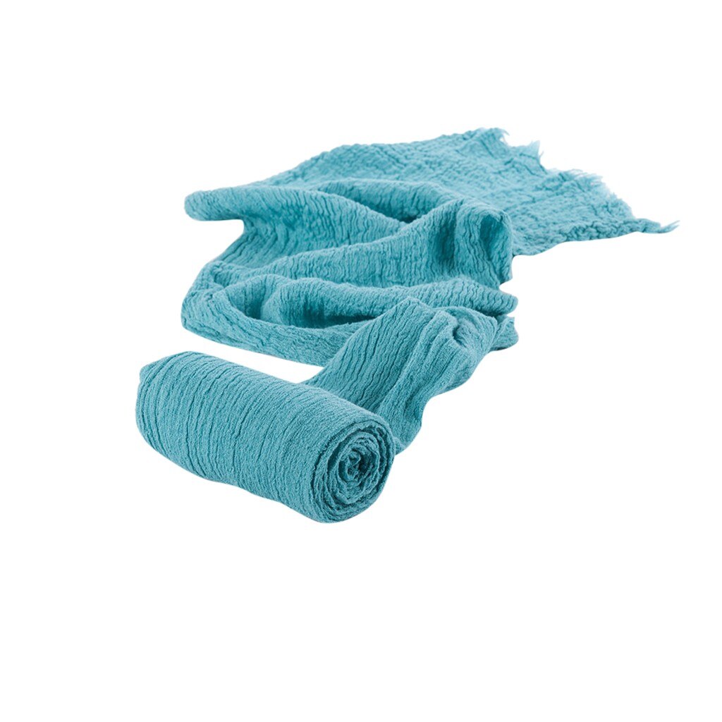 Nyfødt fotografering babyfotografering elastisk wrap rekvisit outfits børns jakkesæt tøj детский костюм новый  #y5: Himmelblå