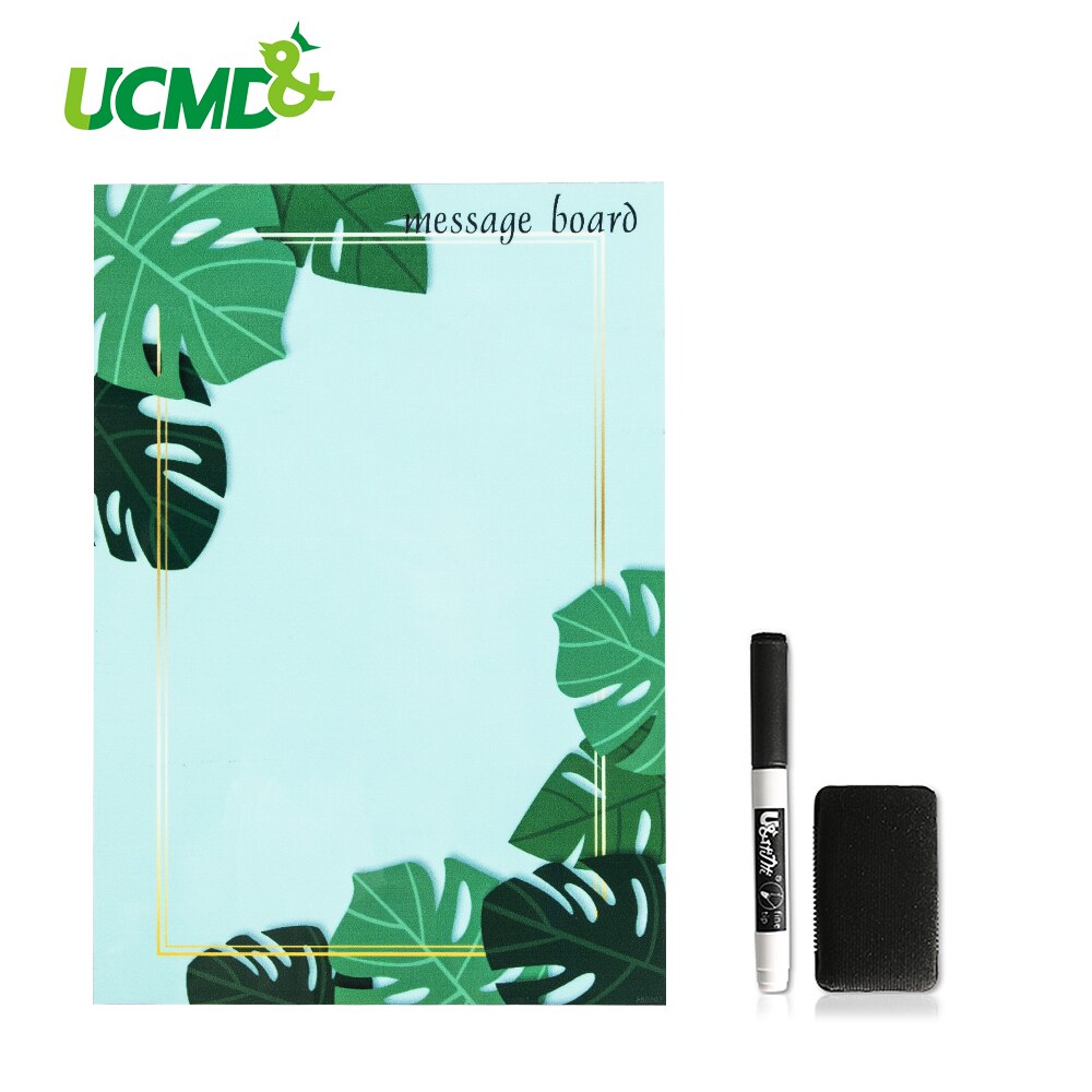 A5 Size Magnetic White Board Fridge Magnets Removable Wall Decal Stickers Whiteboard for Home Office Erasable Message Board