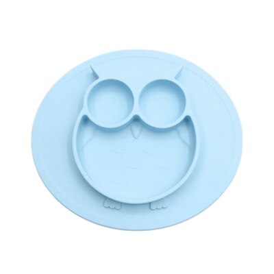 Uil baby siliconen dinerbord uil dinerbord kinderdinerbord antislip rooster aanvullend voedsel dinerbord voedselveilig: 3