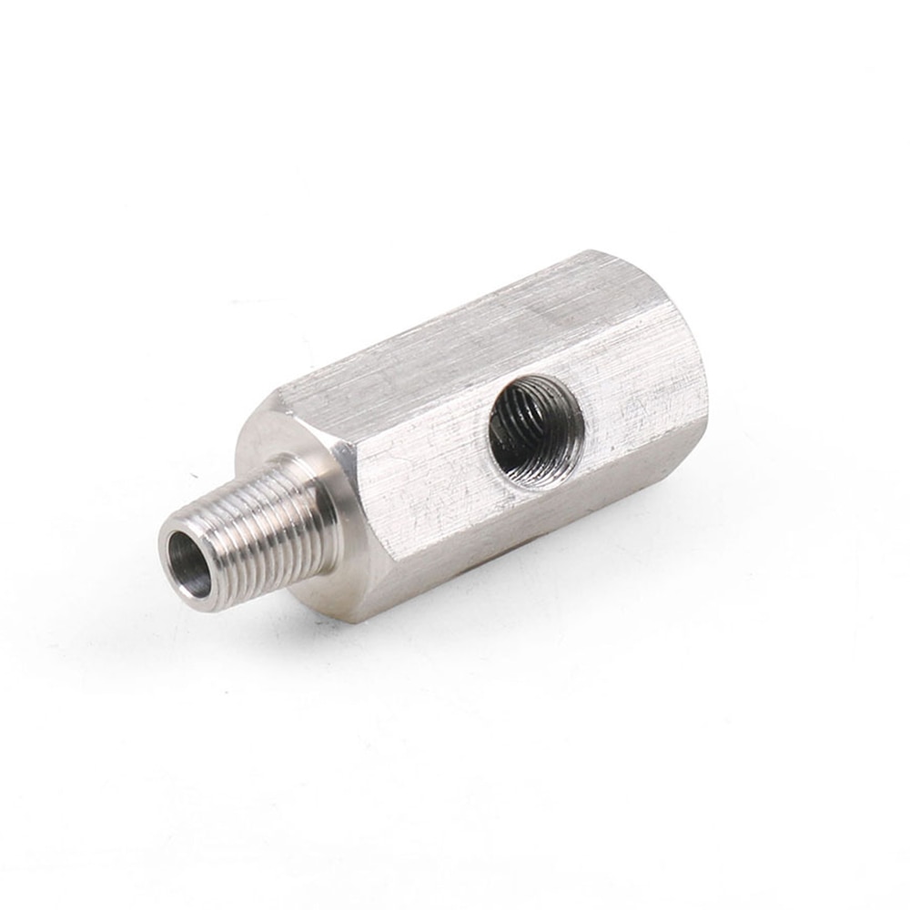 1/8 tommer turbo adapter montering olietryk sensor tee til npt forsyningslinjemålere