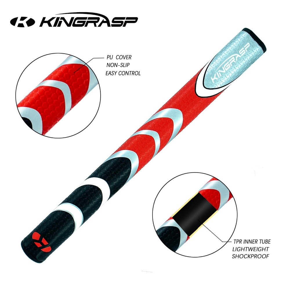 KINGRASP-agarre del palo de golf para hombre y mujer, agarre del palo de golf PU + material TPR, ultraligero, antideslizante, 1,0