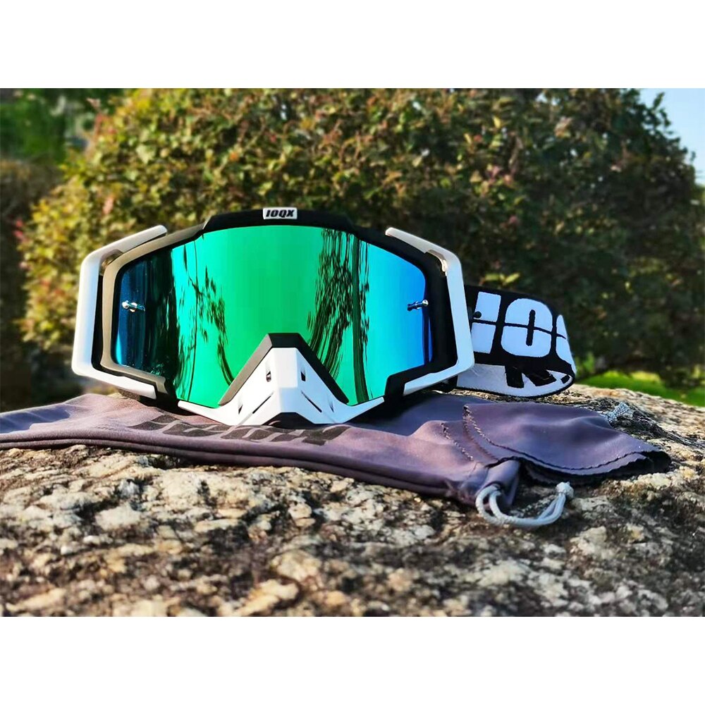 Ioqx Crossmotor Goggles Uv-bescherming Motocross Bril Atv Off Road Skiën Fietsen Lens Sunglass Outdoor Sport Helm Maskers
