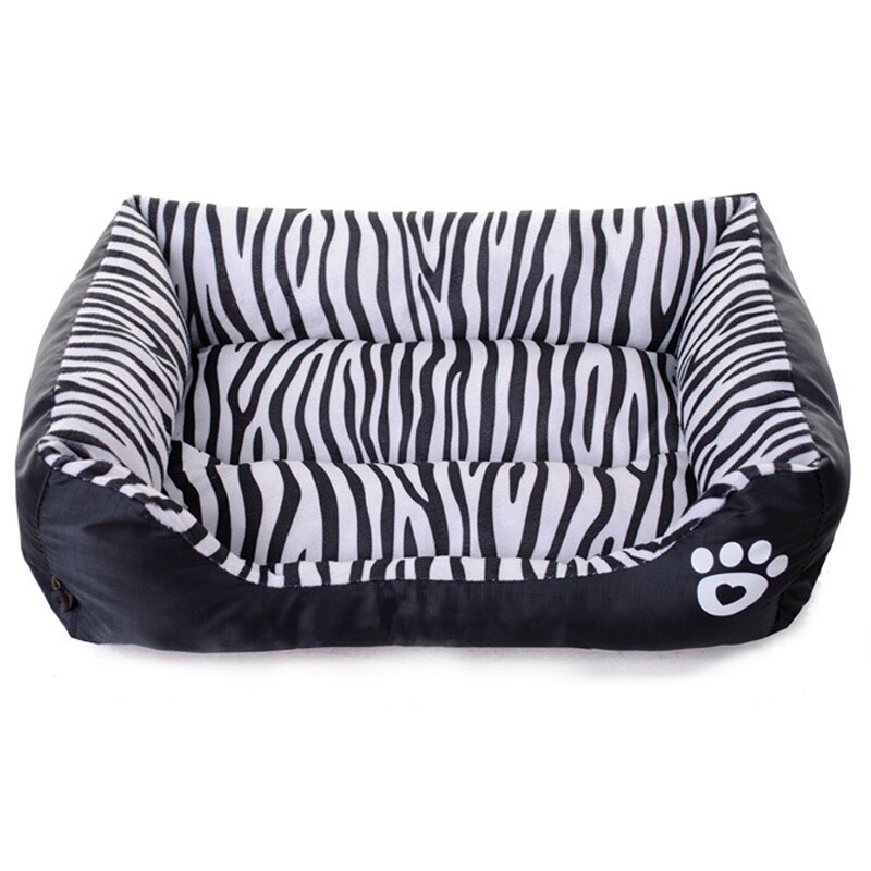 Dog Bed Zebra Print Pets House Cartoon Puppy Beds For Small Larger Dogs Pets Cats House
